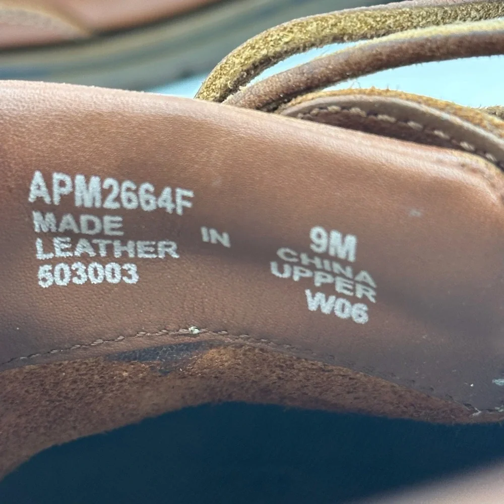 Rockport APM2664F Men's Size 9M‎ Brown Leather Boat Shoes Dock Footwear